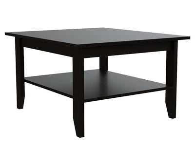 Britannica 2 Piece Living Room Set, Coffee Table + Bar Cabinet , Black /Espresso Finish by FM FURNITURE