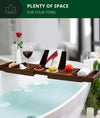 Bathtub Reading Tray Brown Color by Royal Craft Wood