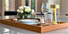 Pierre Hotel Tray | Hand Stitched Leather | Caramel by ONE PRIVÉ Home & Hotel