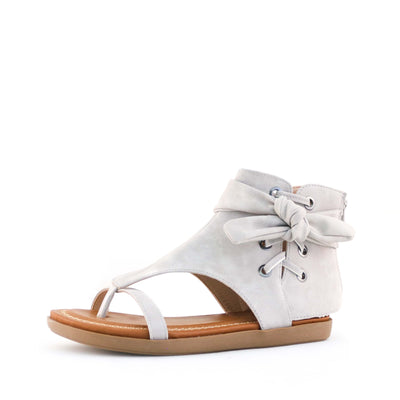Women's Chi Lace Detail Gladiator Sandal Stone by Nest Shoes