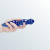 Chrystalino Lollypop Glass Wand - Blue by Condomania.com