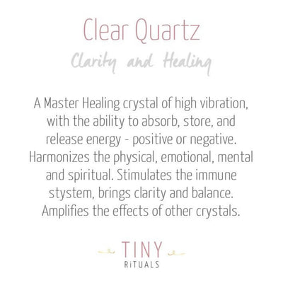 Clear Quartz Energy Bracelet by Tiny Rituals