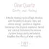 Clear Quartz Worry Stone by Tiny Rituals
