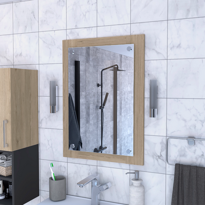 Everly Bathroom Mirror, Looking Glass, Frame