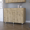 Saturn Utility Base Cabinet, Double Door, One Drawer by FM FURNITURE