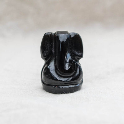 Black Obsidian Ganesh by Tiny Rituals