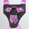 Dillio 7" Pink Strap-on Suspender Harness Set by Condomania.com