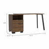 Petra Writing Desk, One Shelf, One Cabinet, One Drawer by FM FURNITURE