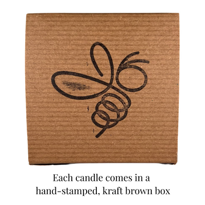 Beeswax Candle - Cozy Bee (with Cedarwood, Pine, & Frankincense) by Sister Bees
