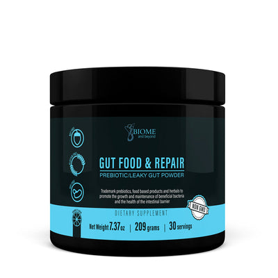 Gut Food and Repair by Biome and Beyond