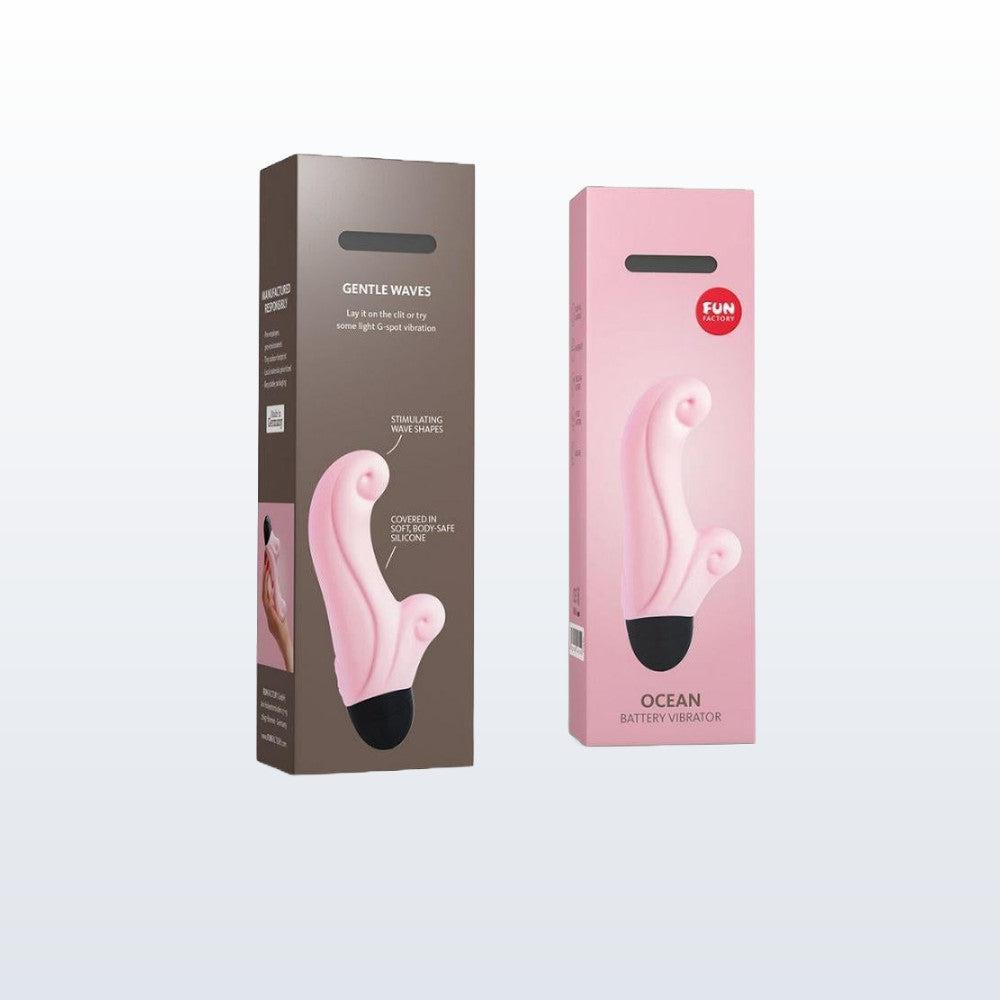 Fun Factory Ocean Baby Rose Rabbit Vibrator by Condomania - Nellie's Way Beauty, Inc.