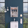 Ozark 24" Medicine Cabinet With Mirror, One Shelf by FM FURNITURE