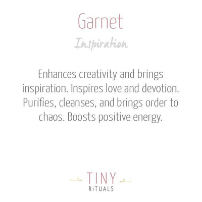 Garnet Worry Stone by Tiny Rituals