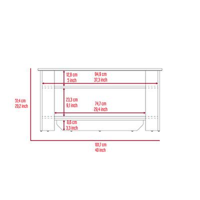 Daffodil Storage Table, Liftable Top and Lower Panel