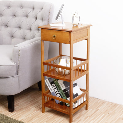 Bamboo Side Table 3-Tier
