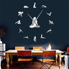 Yoga Poses DIY Giant Wall Clock | Find Your Balance Meditation Wall Art