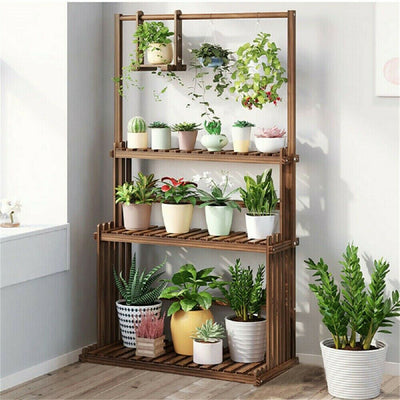 3 Tier Wooden Plant Home Decor Stand by Onetify