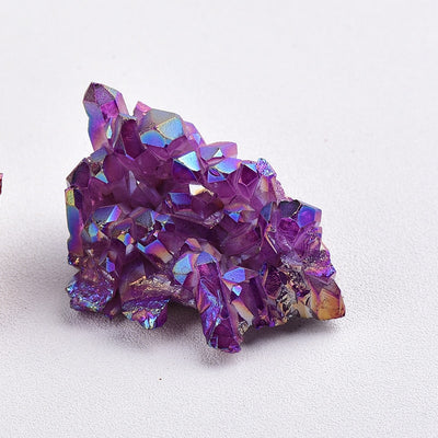 1PC 100% Natural Crystal Quartz Electroplated Colorful Column