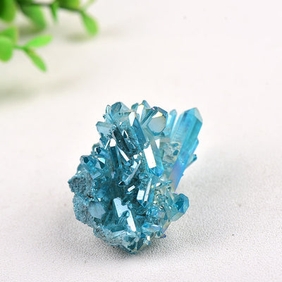1PC 100% Natural Crystal Quartz Electroplated Colorful Column