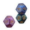 3Pcs 12-Sided Dice Astrology Tarot Card Multifaceted Constellation Dice