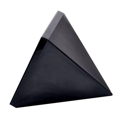 Natural Crystal Stone Obsidian Pyramid