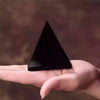 Natural Crystal Stone Obsidian Pyramid