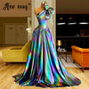Glitter One Shoulder Corset Dress
