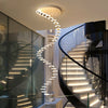 Modern Rotating LED Staircase Chandelier