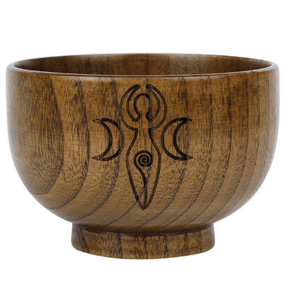 Altar Handmade Wood Bowls Ritual / Ceremony Moon Divination Astrological Tool