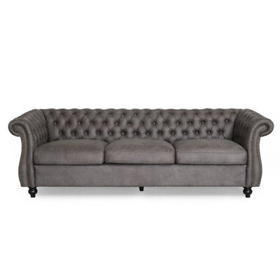 Modern Chesterfield Tufted Velvet Sofa Set