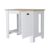 Lander Kitchen Island with Single Door and Lower Open Shelf by FM FURNITURE
