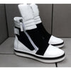 Black and White High top Sneaker by MUSICCI