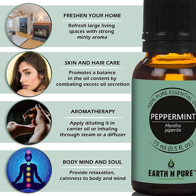 Earth N Pure Orange & Peppermint Essential Oils by Distacart