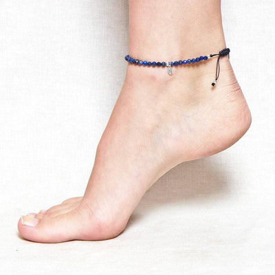 Lapis Lazuli Energy Anklet by Tiny Rituals