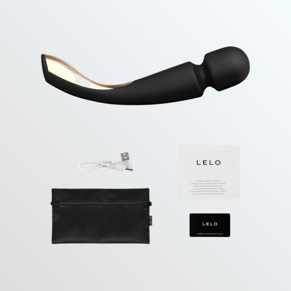 LELO Smart Wand 2 Large - Luxury Wand Massager Black by Condomania