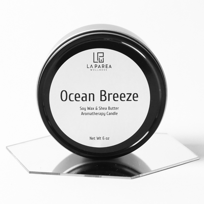 Ocean Breeze Luxury Soy Wax Candle by LA PAREA WELLNESS