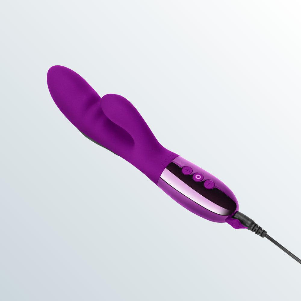 Le Wand Blend Dual-Motor Rabbit Vibrator - Dark Cherry by Condomania