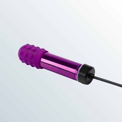Le Wand Chrome Bullet Vibrator - Dark Cherry by Condomania.com