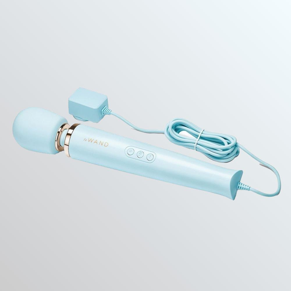 Le Wand Corded Vibrating Wand Massager - Blue by Condomania.com
