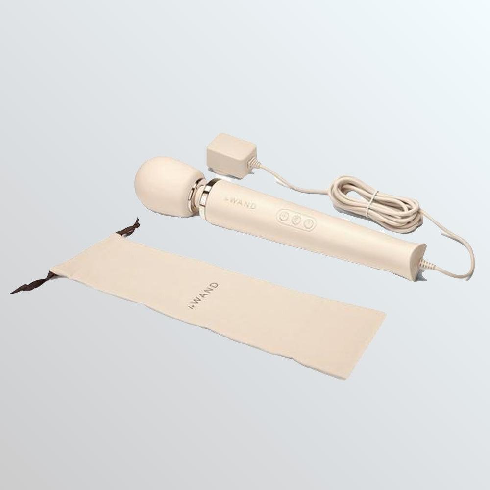 Le Wand Corded Vibrating Wand Massager - Cream by Condomania.com
