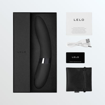 Lelo Elise 2 Large Vibrator with Dual Motors - Black by Condomania.com
