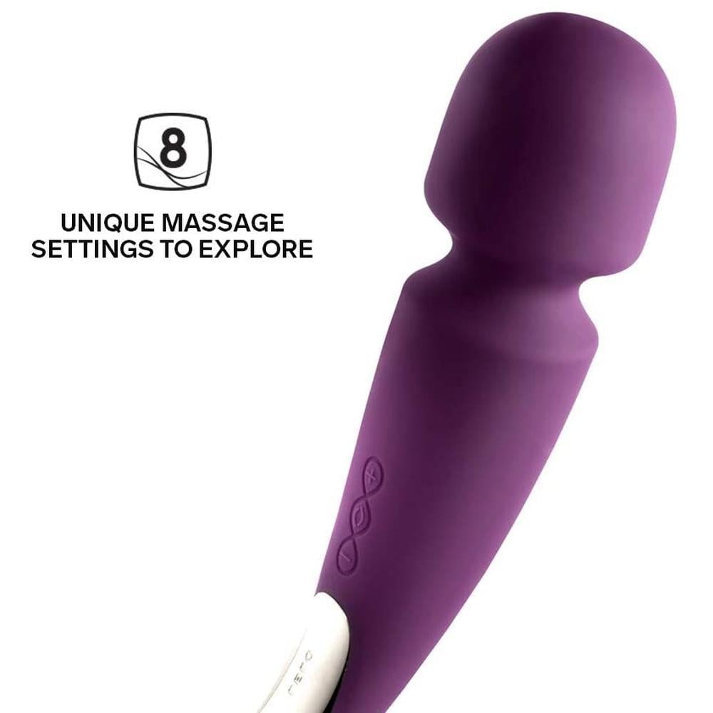 Lelo Smart Wand Luxury Compact Medium Vibrator - Plum by Condomania.com