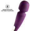 Lelo Smart Wand Luxury Compact Medium Vibrator - Plum by Condomania.com