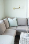 Light Aqua So Soft Linen Pillows by Anaya