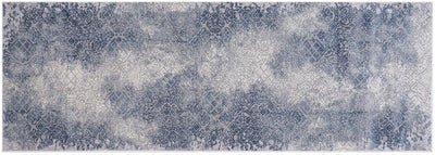 Modern Transitional Loane Grey Blue Rug by Bareens Designer Rugs