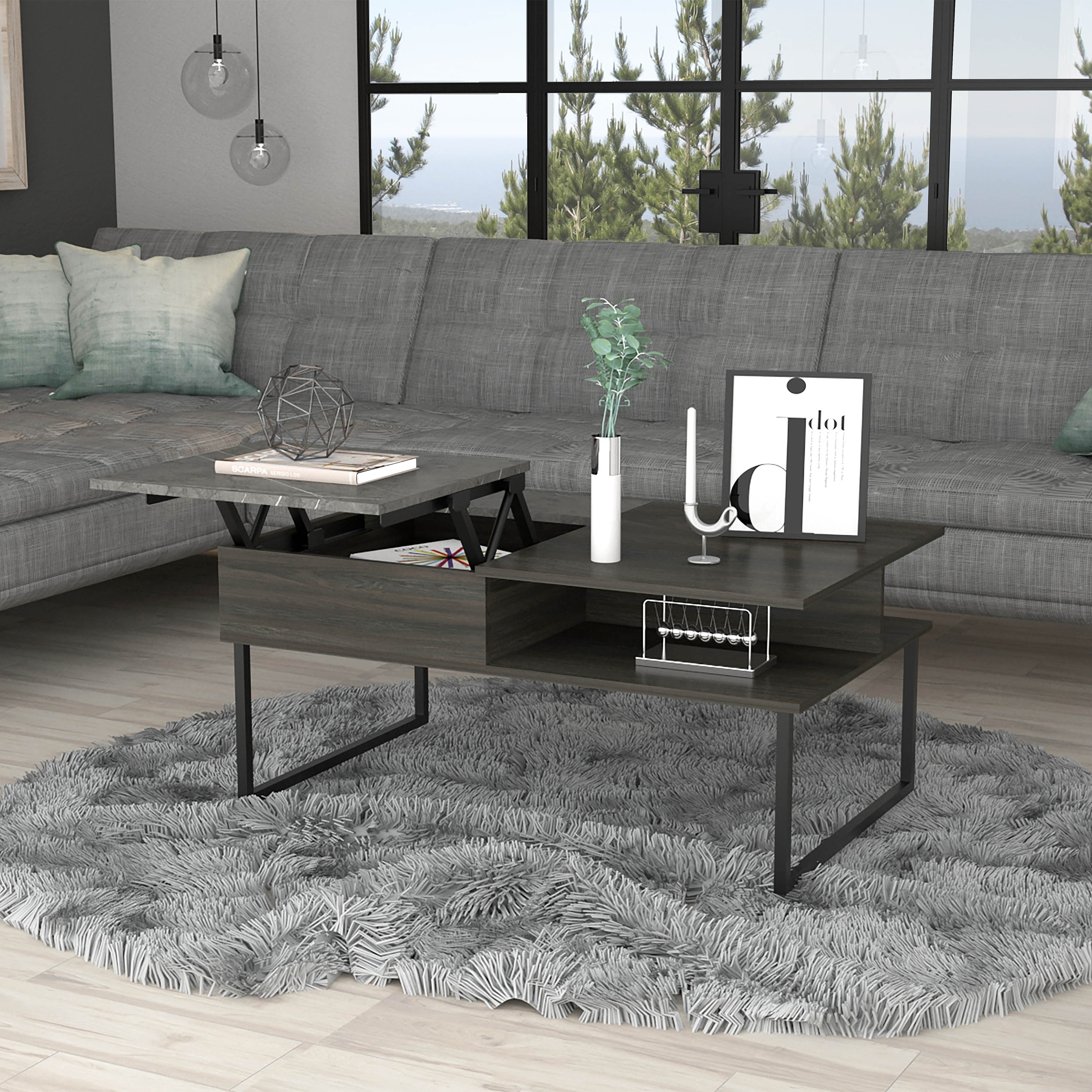 Dayton Lift Top Coffee Table by FM FURNITURE