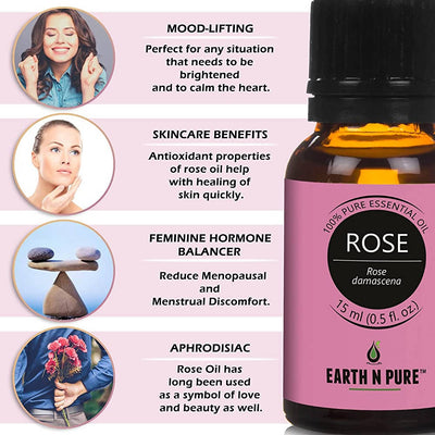 Earth N Pure Rose & Orange Essential Oils by Distacart
