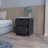 Dillon 2 Drawers Nightstand, Bedside Table with Storage by FM FURNITURE