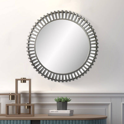 Wall Mirror - Decorative Metal Wall Mirror by Peterson Housewares & Artwares