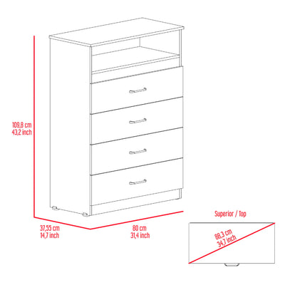 Athens Dresser, Four Drawers by FM FURNITURE